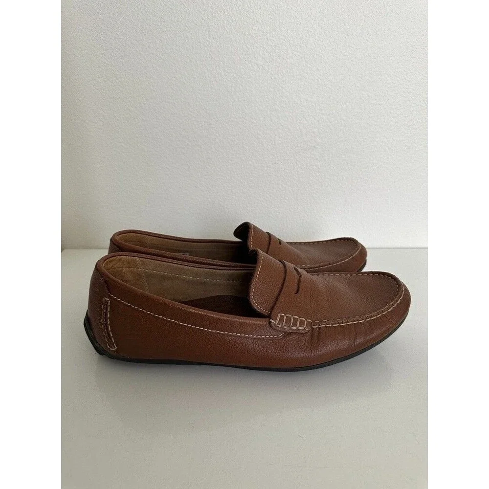 Clarks Kolin Limit Tan Tumbled Penny Loafer Pebbled Leather Brown Men's 13